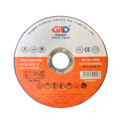Fast Cutting Steel Cutting Wheel 4.5 Inch115mm Metal Cutting Off Wheel for Iron and Stainless Steel