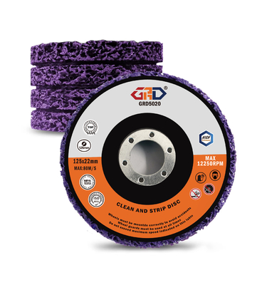 High-Hardness 100mm Aluminum Oxide Abrasive Fiberglass Backing Disc OEM Customizable Paint Stripping and Polishing Tool