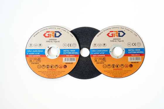 5 Inch 125X1.2X22.2mm Disco De Corte Grinding Cutting Disk Steel and Aluminum Oxide Resin Bonded 125mm Cutting Wheel Flaps