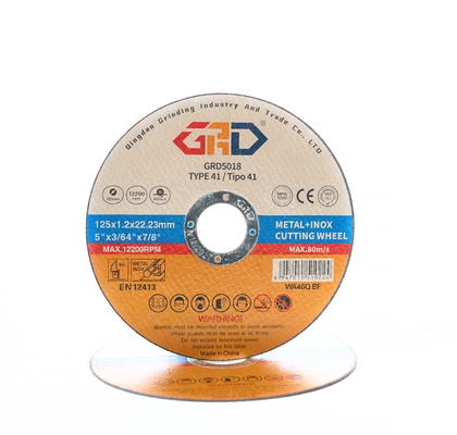 5 Inch 125X1.2X22.2mm Disco De Corte Grinding Cutting Disk Steel and Aluminum Oxide Resin Bonded 125mm Cutting Wheel Flaps