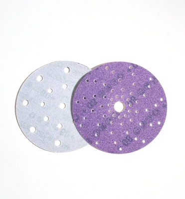 Wholesale Sandpaper Purple Ceramic Sanding Disc 150mm 6 Inch Hook and Loop Sanding Paper Abrasive Discs for Automotive
