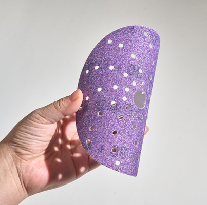 Wholesale Sandpaper Purple Ceramic Sanding Disc 150mm 6 Inch Hook and Loop Sanding Paper Abrasive Discs for Automotive