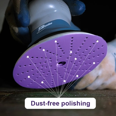 Durable Purple Sandpaper Automotive Polishing Aluminum Oxide Sanding Belts SG Abrasive Porous Sand Paper for Car Sanding