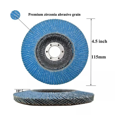 Abrasive Tools Manufacturer 4inch Aluminum Oxide Flap Disk Sanding Disc for Stainless Steel Metal Polishing