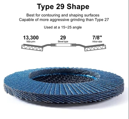 Abrasive Tools Manufacturer 4inch Aluminum Oxide Flap Disk Sanding Disc for Stainless Steel Metal Polishing