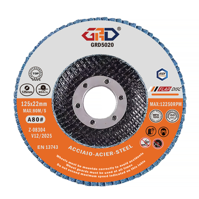 40 Grit 115mm Disco Flap Disc Aluminium Oxide Metal/Wood/Stainless Steel OEM OBM Supported Paper Backing Polisher Flap Wheels