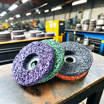 High-Diameter 100mm 4inch Abrasive Cleaning Disc Customizable Paint Stripping Wheel Tool with Fiberglass Backing High Hardness