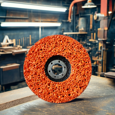 High-Diameter 100mm 4inch Abrasive Cleaning Disc Customizable Paint Stripping Wheel Tool with Fiberglass Backing High Hardness