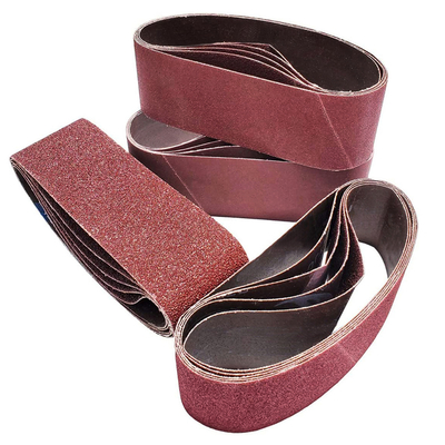 3X21 Inches 75X533mm Wear-resisting Aluminum Oxide Abrasive Sanding Belt for Wood Floor Cloth Sanding Belt