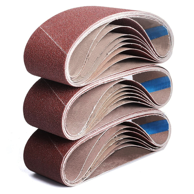 3X21 Inches 75X533mm Wear-resisting Aluminum Oxide Abrasive Sanding Belt for Wood Floor Cloth Sanding Belt