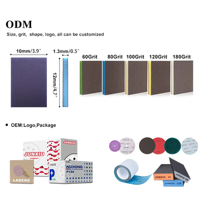 High Wet/Dry Stainless Steel Sponge Double-Sided Sanding Block Pad 1mm Square Hand Polishing Paper Factory Sales Ceramic Metal