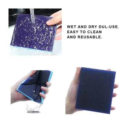 High Wet/Dry Stainless Steel Sponge Double-Sided Sanding Block Pad 1mm Square Hand Polishing Paper Factory Sales Ceramic Metal