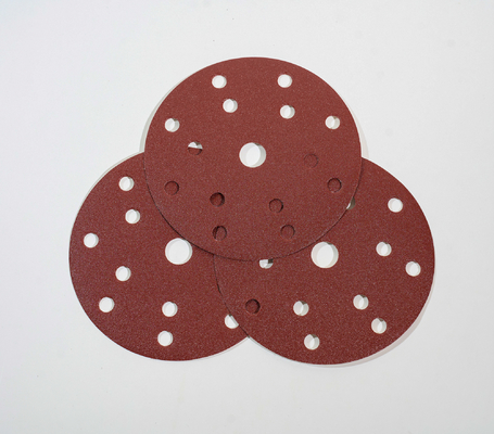 125mm Red Round Polishing Sandpaper Abrasive Grinding Discs for Sanding and Polishing Tasks