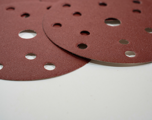 125mm Red Round Polishing Sandpaper Abrasive Grinding Discs for Sanding and Polishing Tasks