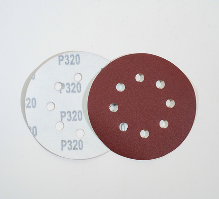 125mm Red Round Polishing Sandpaper Abrasive Grinding Discs for Sanding and Polishing Tasks